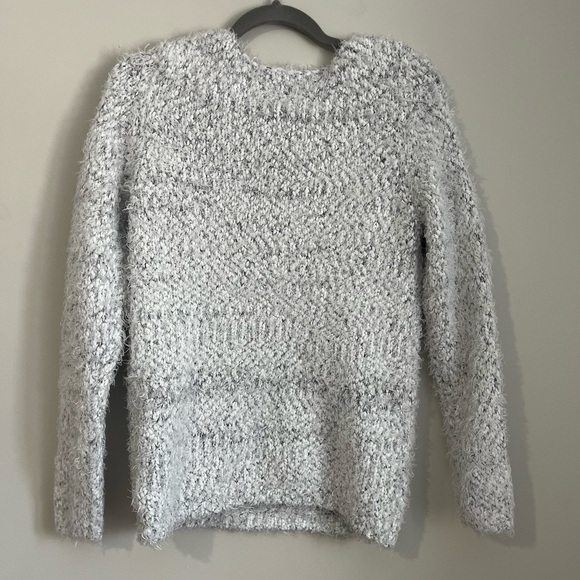 Eyelash soft grey cozy sweater y2k style small casual - Picture 6 of 6